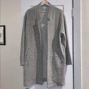 Gray/White Lightweight Pea Coat